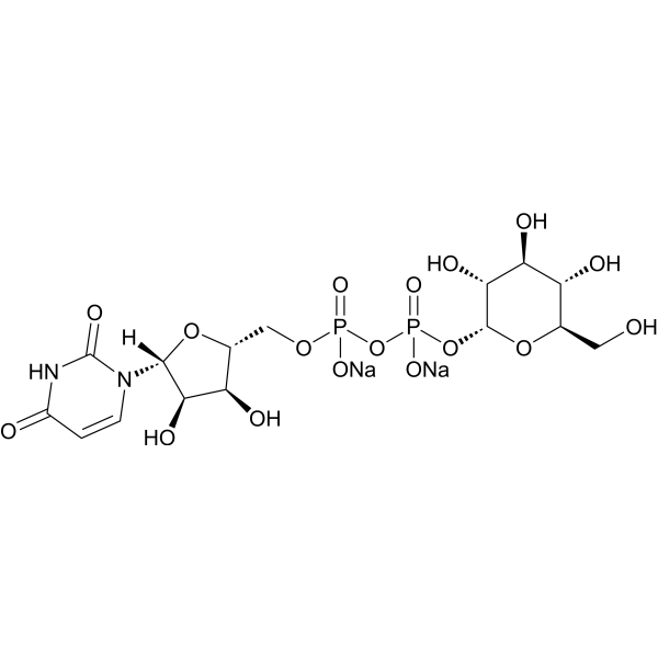Uridine 5′-diphosphoglucose disodium salt 28053-08-9